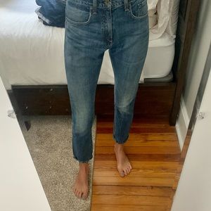 Rag and Bone boyfriend straight legs jeans.